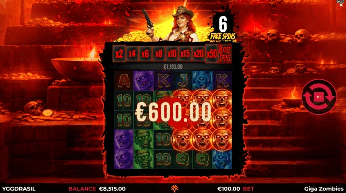 Giga Zombies – dobitek med Free Spins